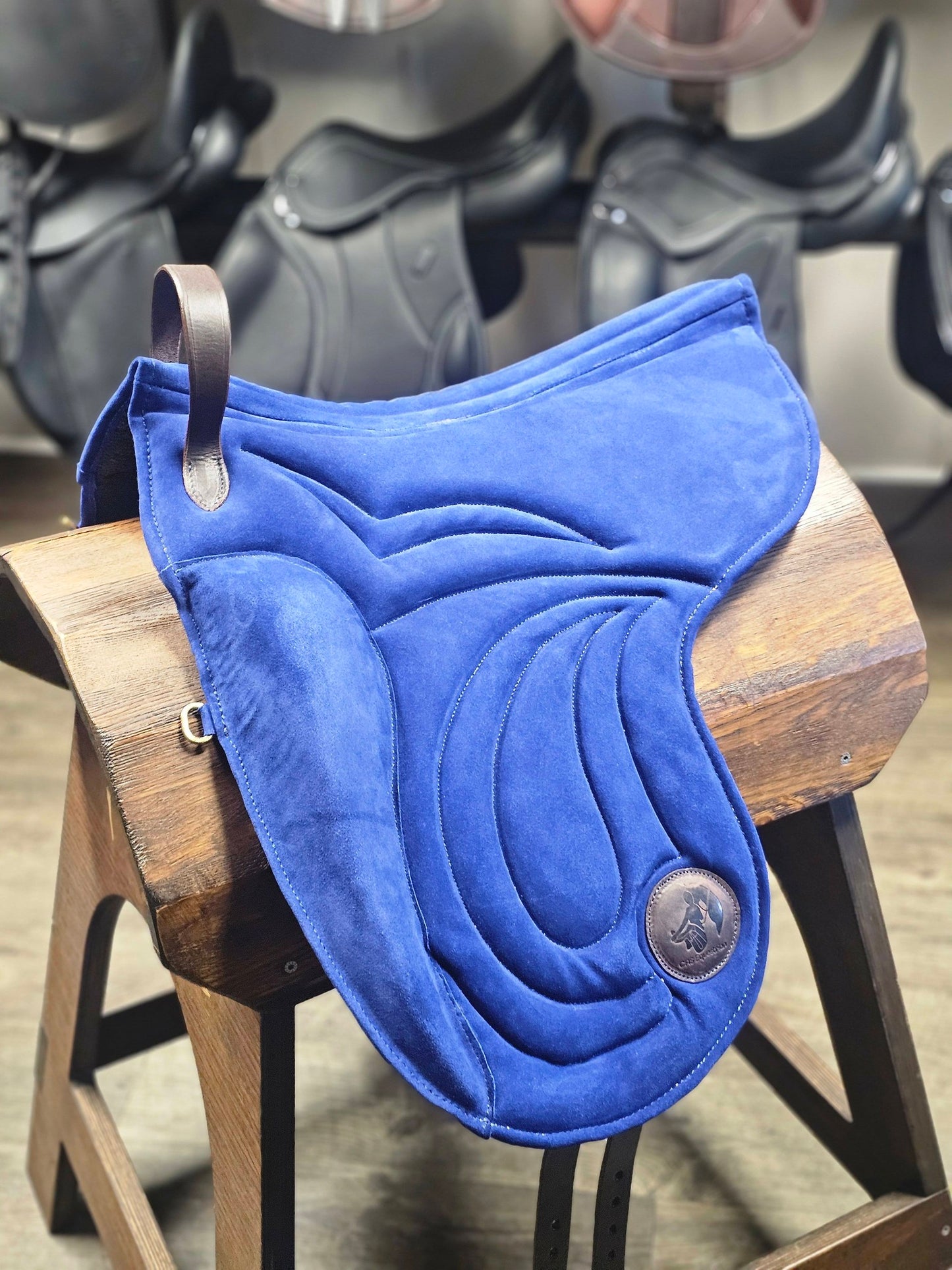 🐎 CAS Equestrian Luxury Suede Bareback Pad in blue limited edition