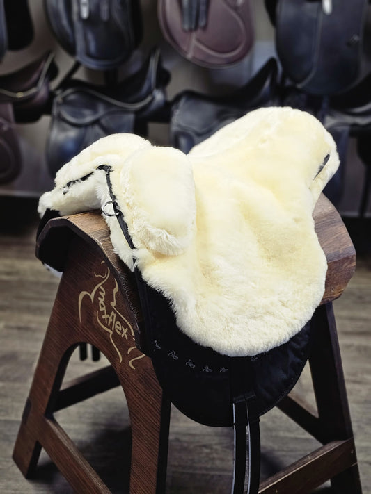 🐴 CAS Equestrian Sheepskin Bareback Pad with kneeblocks